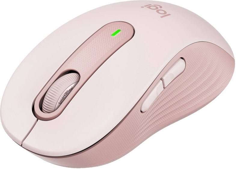 Logitech Signature M650 Rose Wireless and Bluetooth Mouse