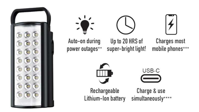 Tevo Magneto LED Lantern Lithium Ion Black 3.0 with type C