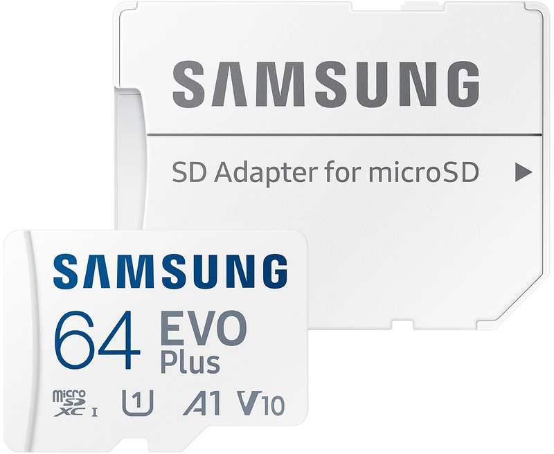 Samsung Evo+ Micro SD 64GB SDXC + adaptor