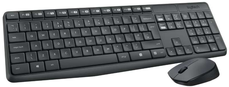 Logitech MK235 Grey Wireless Keyboard and Mouse