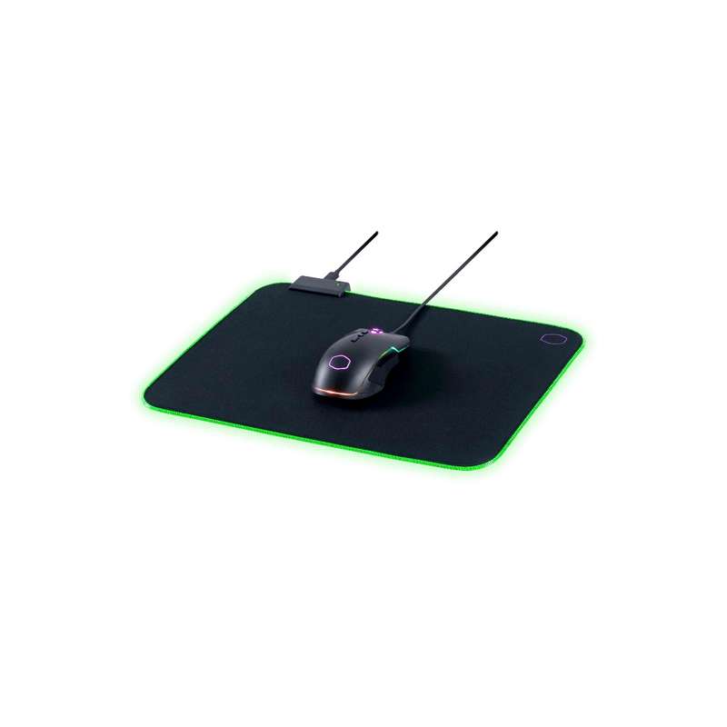 Cooler Master MP750 Large Flexible RGB Mousepad Smooth Surface Thick RGB borders Water Repellent ...