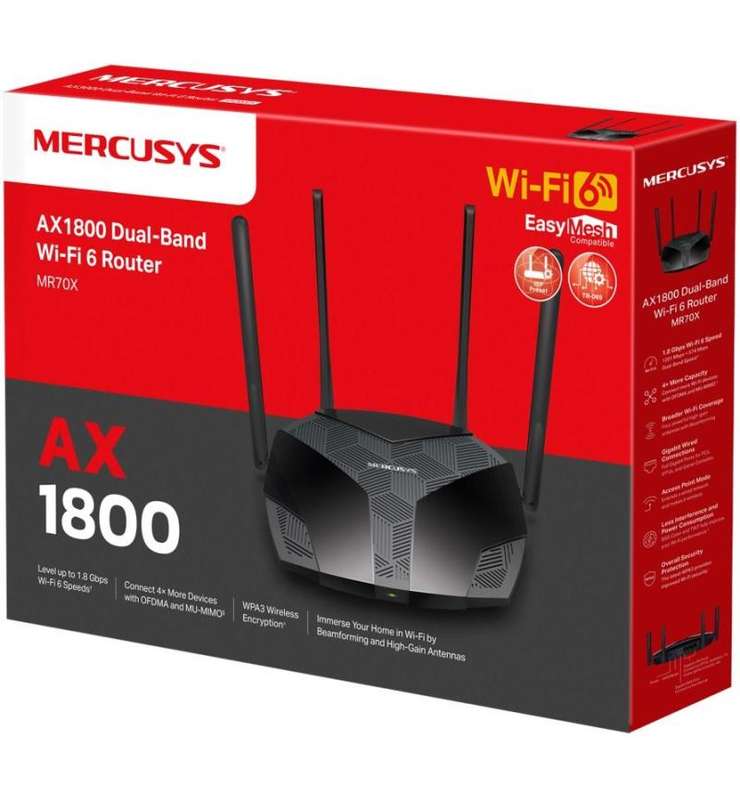 Mercusys AX1800 Dualband Wifi 6 Router