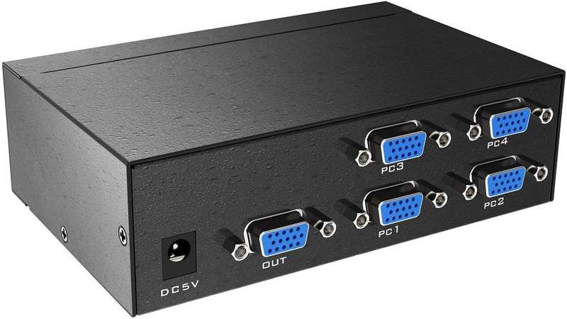 4 Port VGA Multiviewer