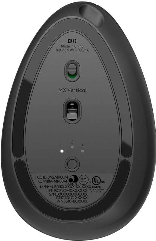 Logitech MX Vertical advanced Ergonomic Wireless Mouse - Graphite