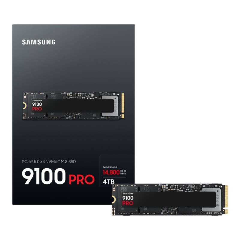 Samsung 9100 Pro 4TB PCIe 5.0 NVMe M.2 Internal SSD