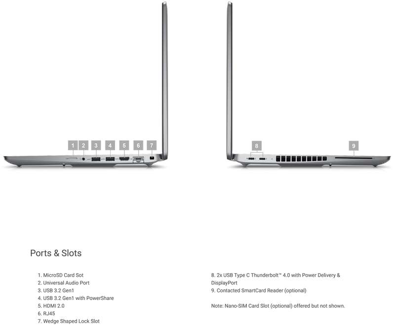 Dell Latitude 5540 13th gen Notebook i5-1335U 4.6GHz 8GB 256GB 15.6 inch - N001L554015EMEA-4G