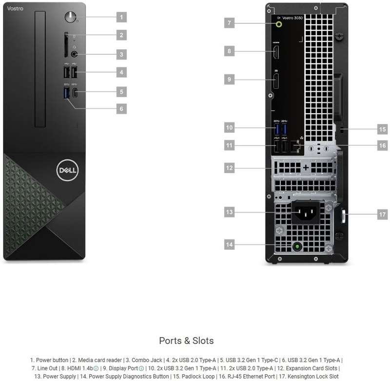 Dell Vostro 3030 Intel Core 12th Gen i5 Mini Tower PC