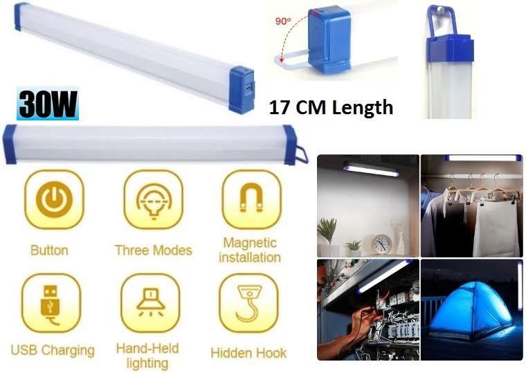 Nobel Portable And Rechargeable USB 30w Tube Light