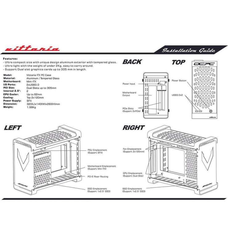 Vittria Mini-ITX Black Case