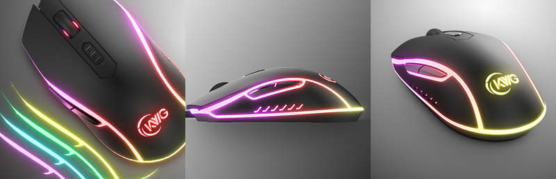 KWG Orion E1 Multi-color lighting Unique lighting effects for gaming mouse