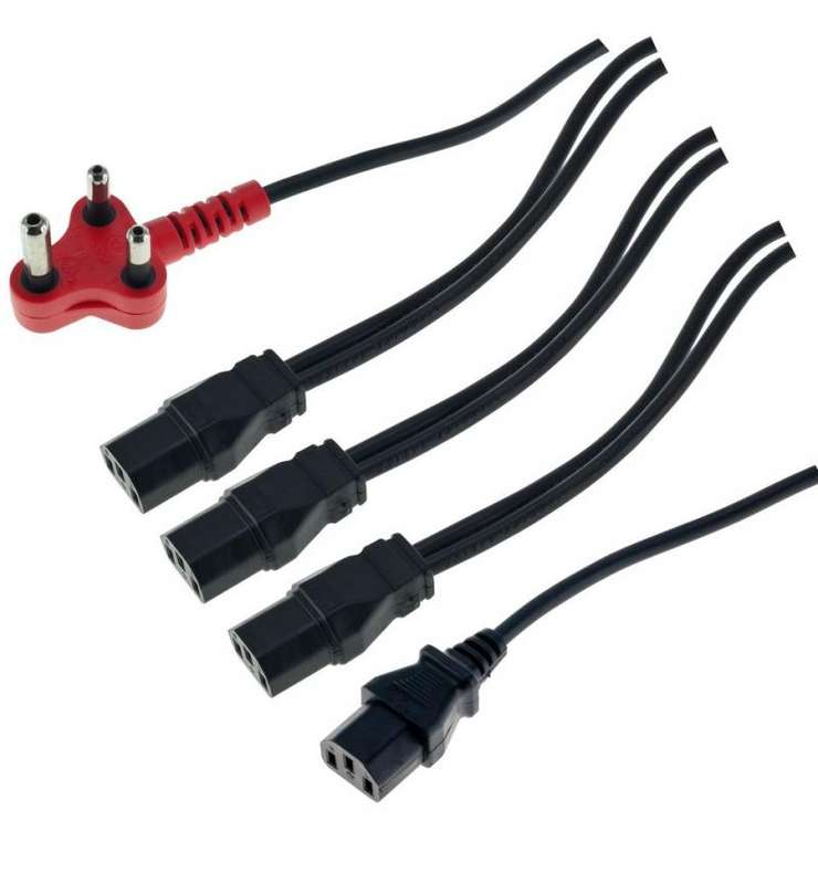 Cable Dedicated 3Pin to 4 X IEC 4.8M