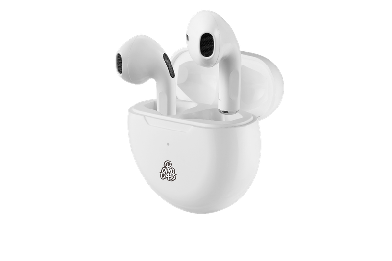 Pro Bass Future Series True Wireless Earphones with Charging Case - White