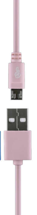 Pro Bass Power Series Boxed Round Micro USB Cable Pink