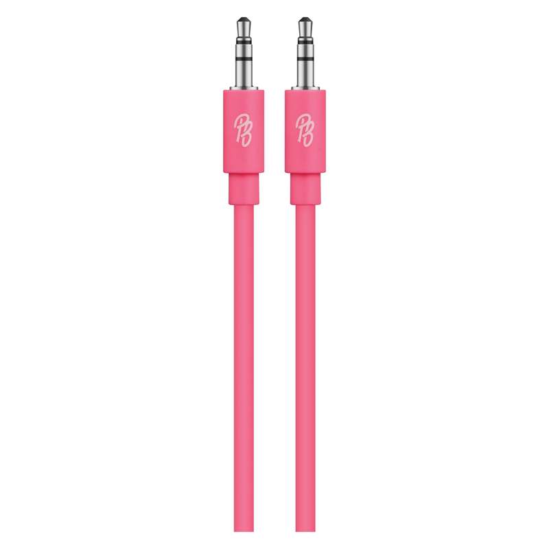 Pro Bass Unite Series- Boxed Auxiliary Cable-Pastel Pink 1m