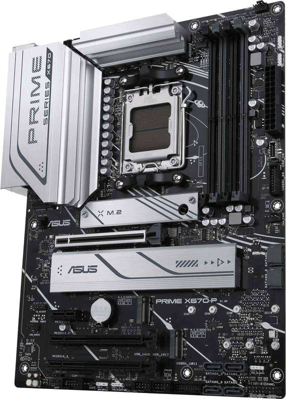 ASUS PRIME X670-P AMD X670 Ryzen Socket Socket AM5 ATX Desktop Motherboard
