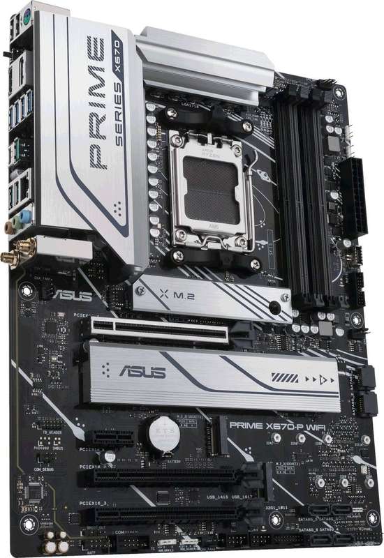ASUS PRIME X670-P WIFI AMD X670 Ryzen Socket AM5 ATX Desktop Motherboard