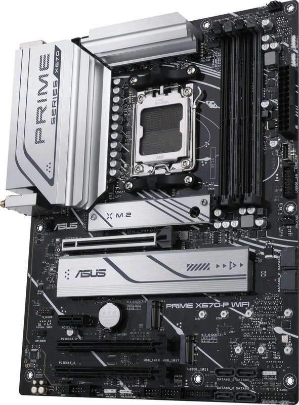 ASUS PRIME X670-P WIFI AMD X670 Ryzen Socket AM5 ATX Desktop Motherboard