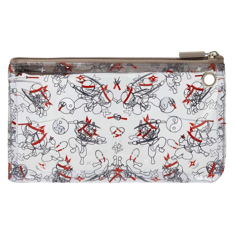 Quest 3 piece Pencil Case Set Ninja Black and Red