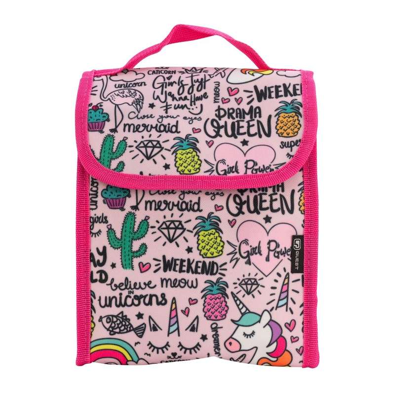 Quest Unicorn Weekend 4 Piece BTS Backpack Combo Pink