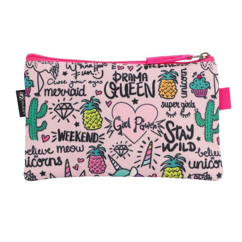 Quest Unicorn Weekend 4 Piece BTS Backpack Combo Pink