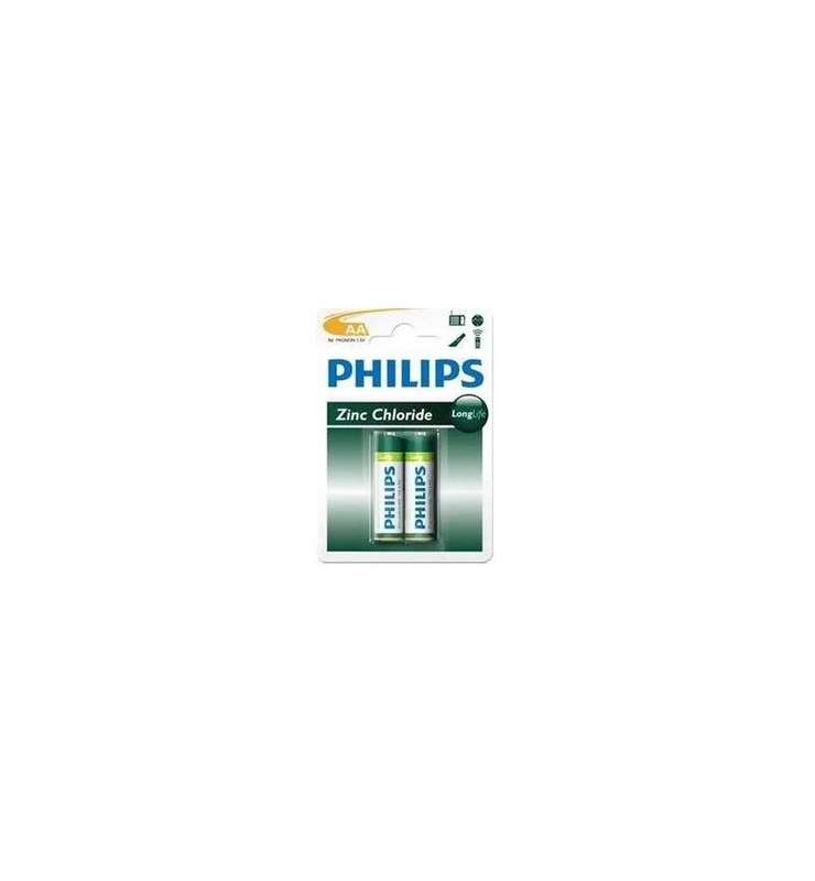 Philips LongLife Battery AA 2 Pack - R6L2B/40