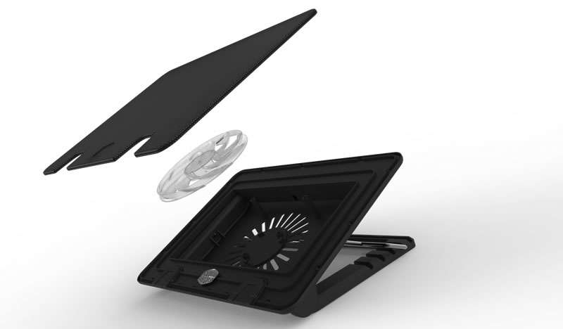 Cooler Master Notepal Ergostand IV 17 inch Notebook Stand - Black