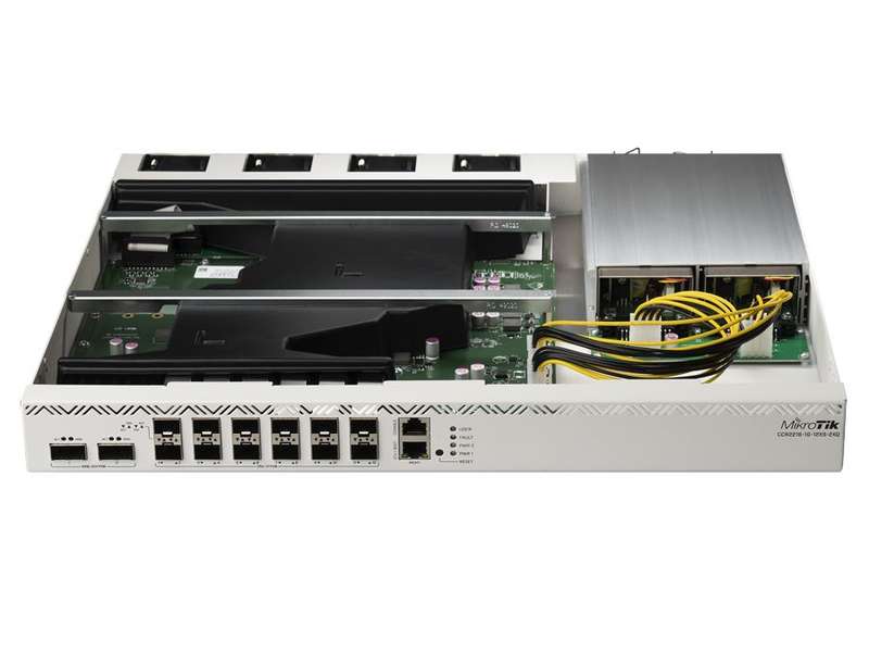 MikroTik Cloud Core 12 Port SFP28 2 QSFP28 16 Core Router | CCR2216-1G-12XS-2XQ