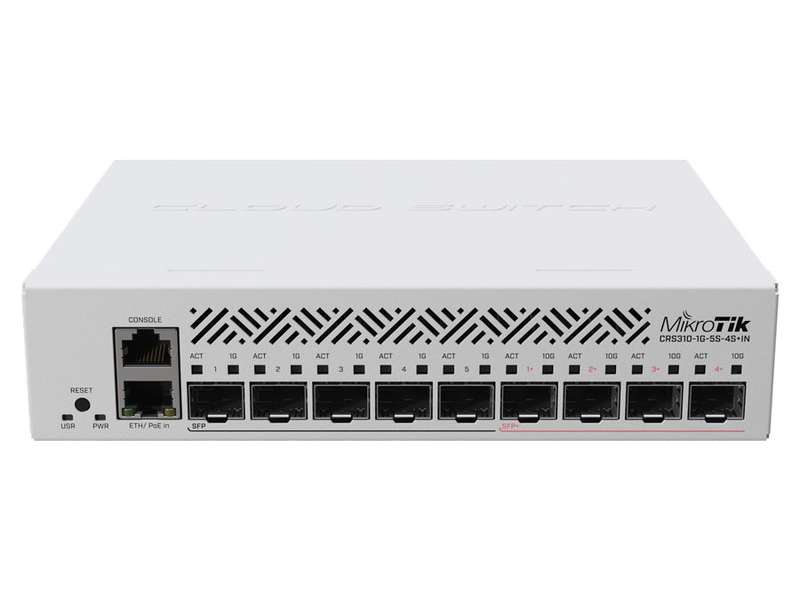 MikroTik Cloud Router Switch 5 Port SFP 4 SFP+ | CRS310-1G-5S-4S+IN
