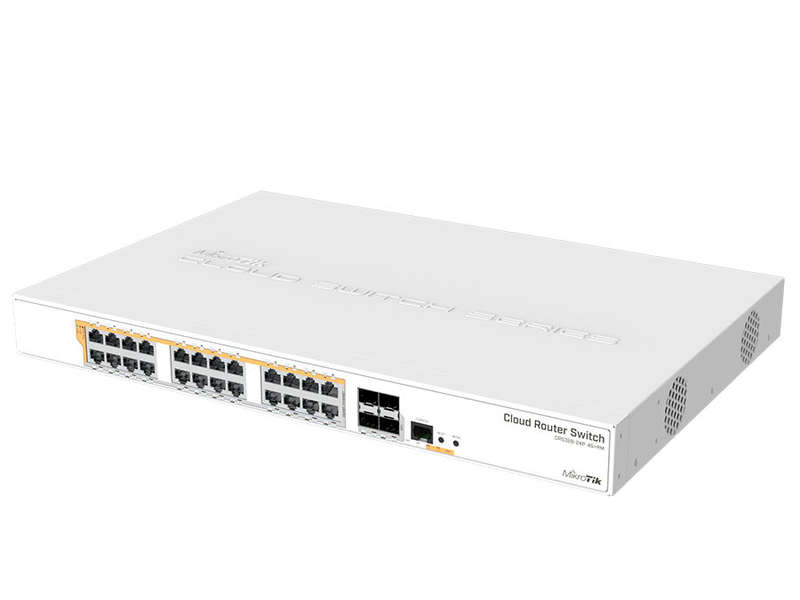 MikroTik Cloud Router Switch 24 Port Gigabit PoE 4SFP+ 450W | CRS328-24P-4S+RM