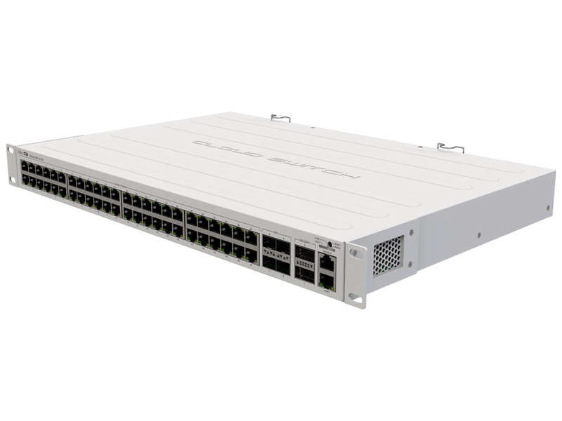 MikroTik Cloud Router Switch 48 Gigabit Ports 4 SFP+ 2 QSFP+ | CRS354-48G-4S+2Q+RM