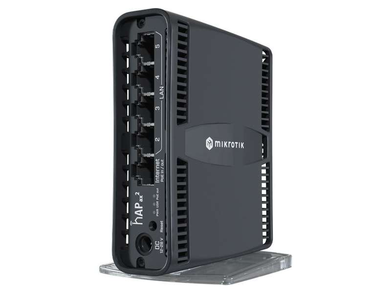 MikroTik hAP ax2 5 Port Gigabit 1800Mbps WiFi 6 Router | C52iG-5HaxD2HaxD-TC