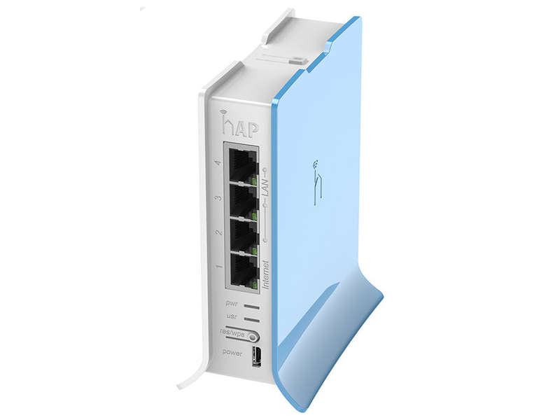 MikroTik hAP Lite Tower 2.4GHz 1.5dBi 4 Port Ethernet WiFi Router | RB941-2nD-TC