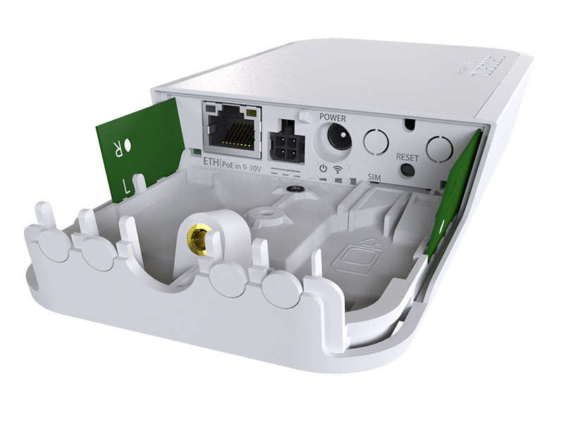 MikroTik wAP 2.4GHz Outdoor Wifi Router with LTE Modem | RbwAPR-2nD&amp;R11e-LTE