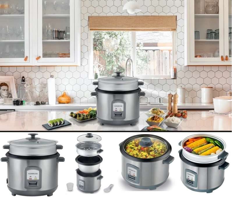 Kenwood Stainless Steel 1.8L Rice Cooker Retail Box 1 year
