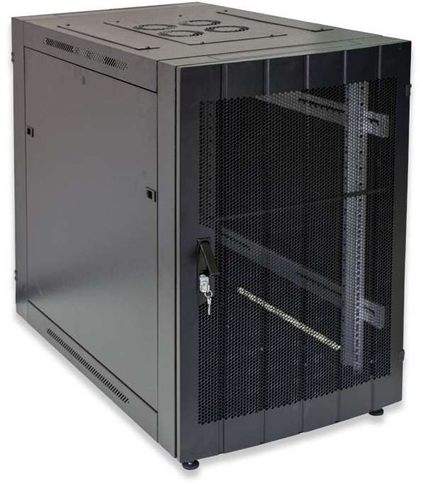 RCT Cabinet Wallmount 15U 600Wx450D Perforated Door 50kg load
