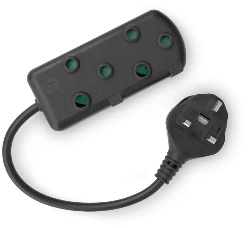 RCT 2x SA Socket Multiplug with UK plug