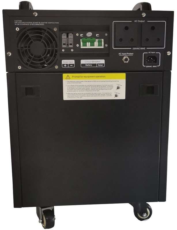RCT MegaPower 2kVA 2000W pure sinewave Inverter trolley with 2x 100Ah batteries