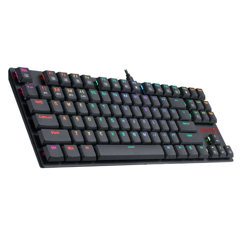 Redragon Keyboard Mechanical Aps RGB 10KLESS Tenkeyless Black - RD-K607-RGB