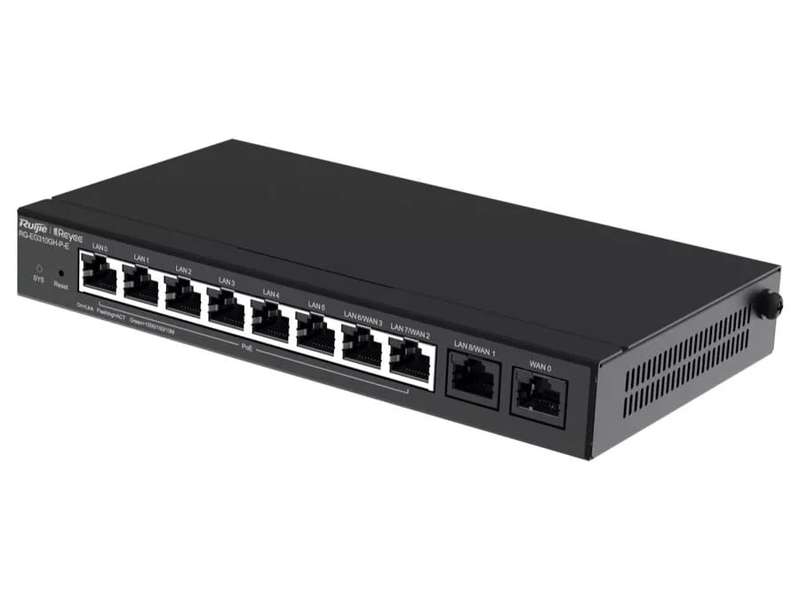 Reyee 10 Port Gigabit 4 WAN 8 PoE 110W Cloud Router | RG-EG310GH-P-E