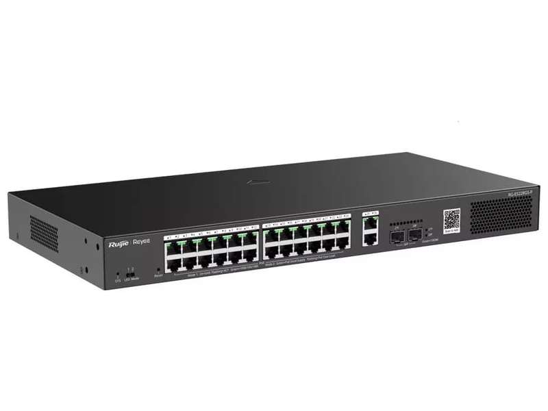 Reyee 26 Port Gigabit with 24 PoE 370W 2SFP Smart Managed Switch | RG-ES228GS-P