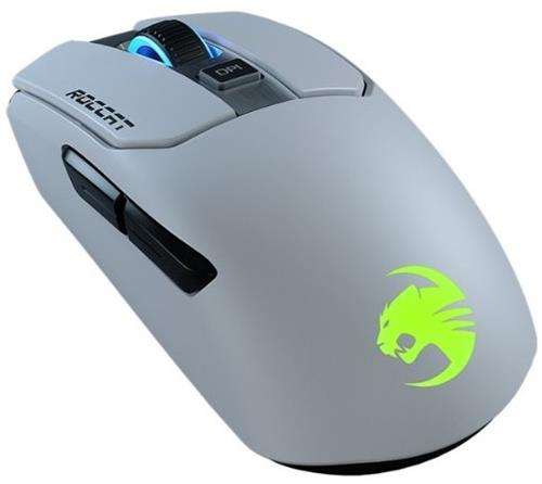 Roccat Kain 202 AIMO White Wireless Optical 16000 dpi Titan-Click RGB Gaming Mouse