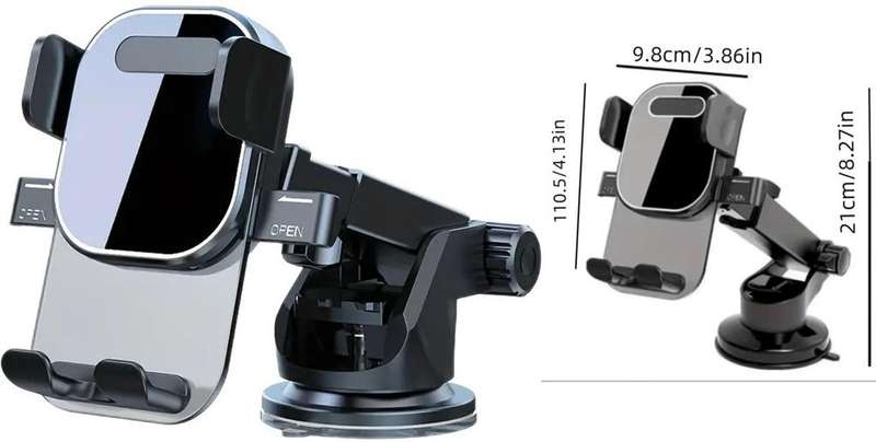 Ezra Mobile Phone Stand with Suction Cup Mount