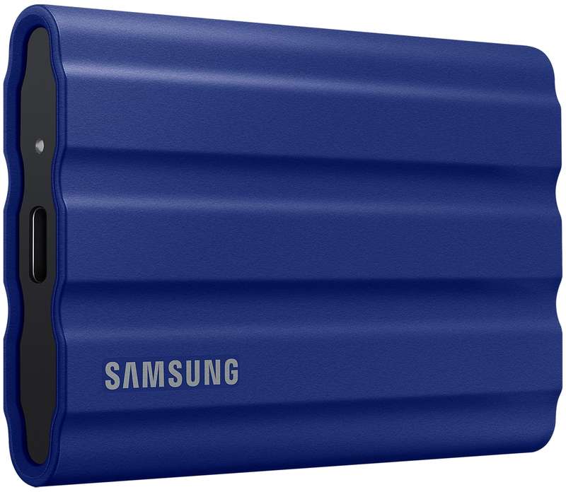Samsung T7 Shield 2TB USB 3.2 portable Ruggedised SSD - Blue