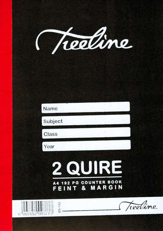TREELINE BOOK A4 2Q 192P FEINT AND MARGIN