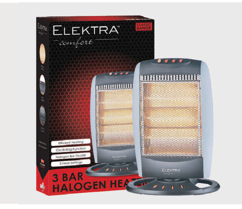 Elektra 3 Bar Halogen Heater