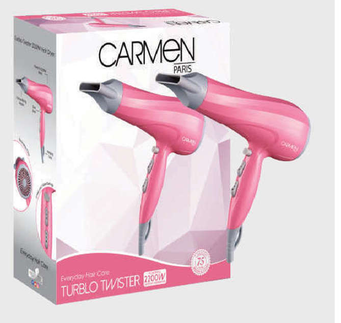 Carmen Pink Turblo 2200W Hairdryer