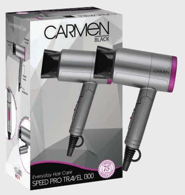 Carmen Speed Pro Travel 1300 Hairdryer