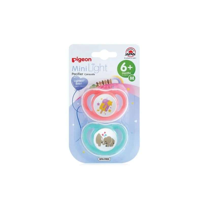 Pigeon - Mini Light Pacifier M 2PC (Girl)