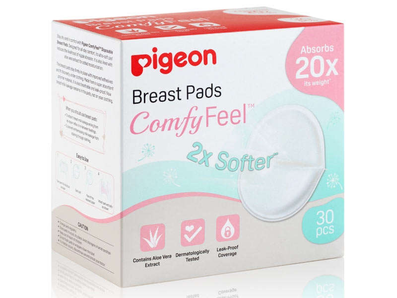Pigeon Breast Pads Comfy Feel 30 Pieces