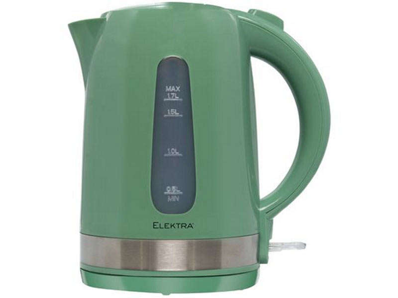 Elektra 1.7L Plastic Kettle Green